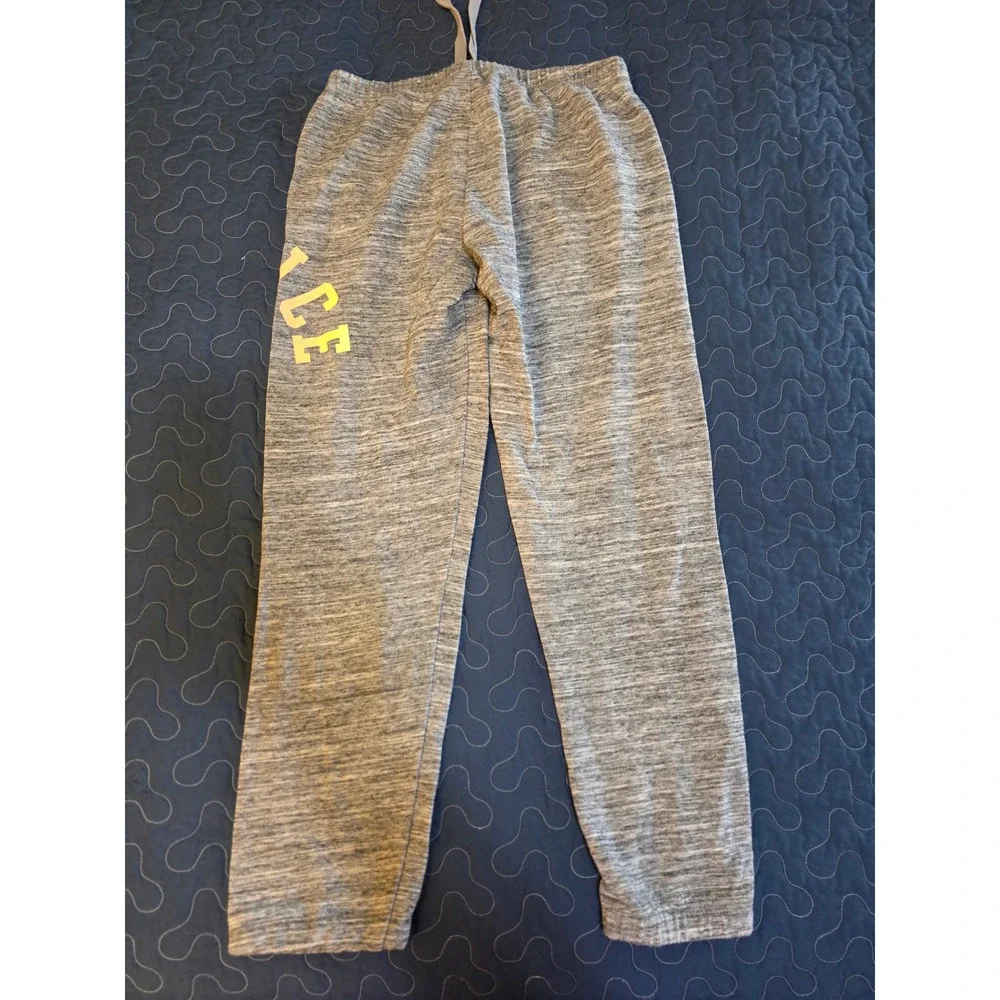 Justice Active Girls Size 14 Gray Heather Jogger Sweatpants Drawstring Pockets